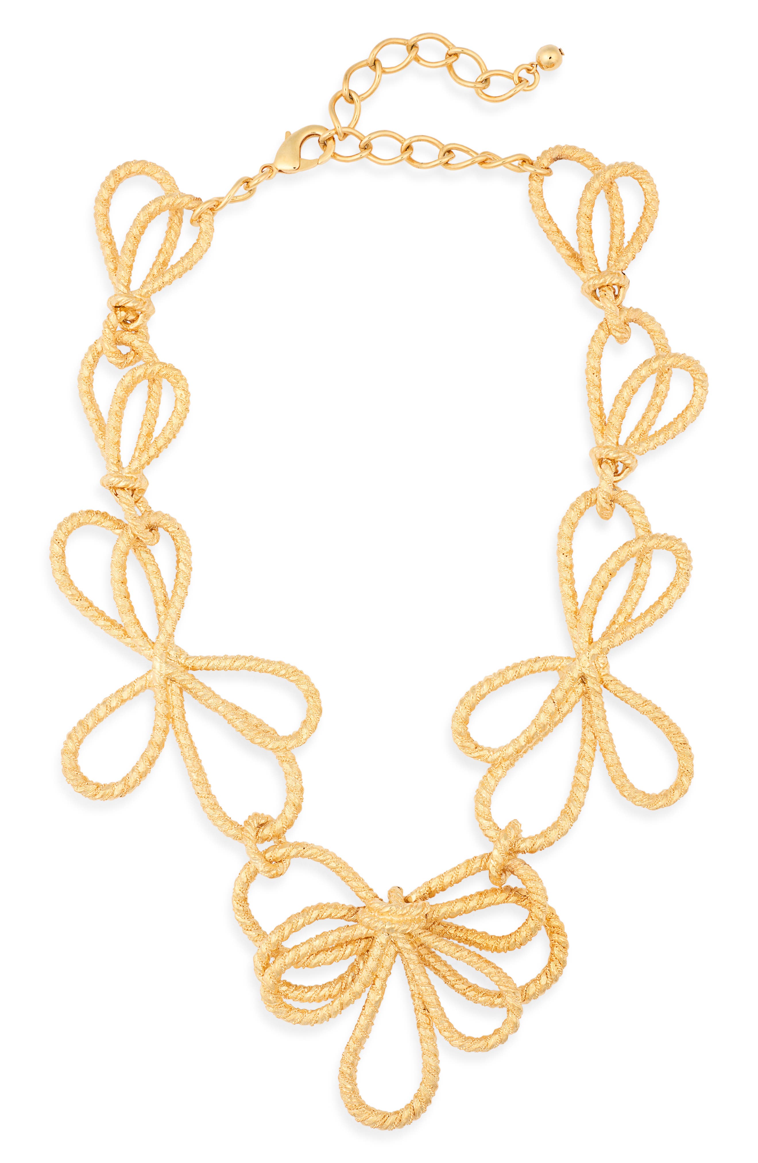 Kenneth Jay Lane Bow Statement Necklace