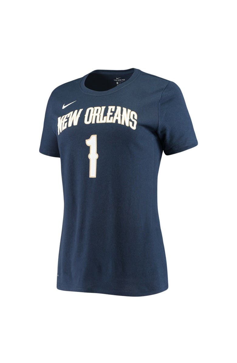 Nike Women's Nike Zion Williamson Navy New Orleans Pelicans Name & Number Performance T-Shirt, Alternate, color, 