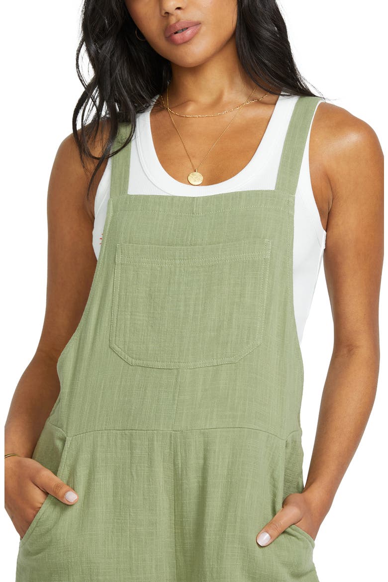 Sunset View Cotton Jumpsuit, Alternate, color, ARMY