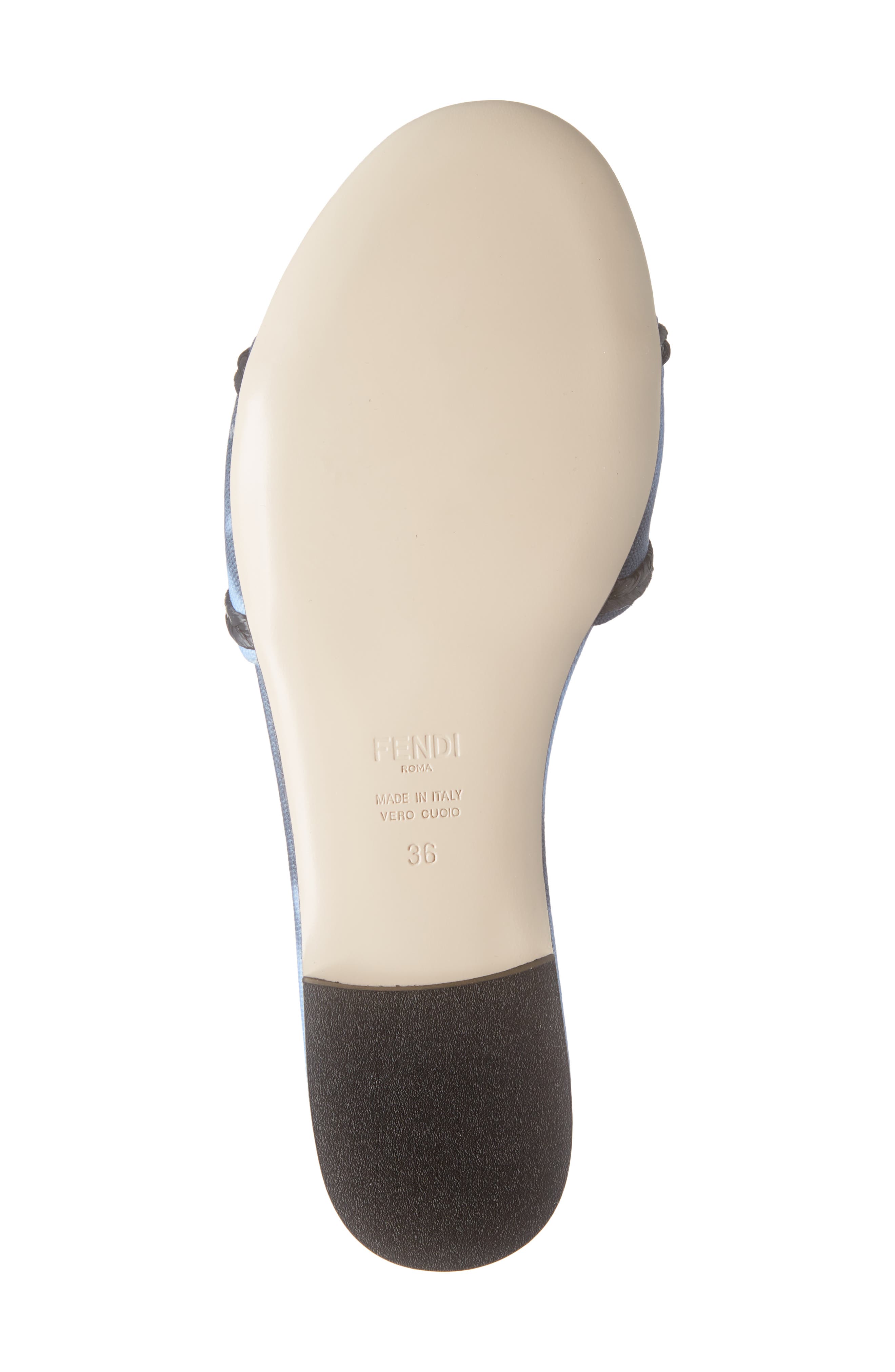 Fendi Hortensia Floral Print Logo Sandal, Alternate, color, 