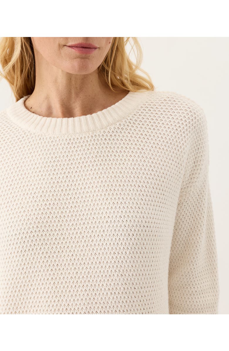 Pact Organic Cotton Shoreline Pullover Sweater, Alternate, color, Cream