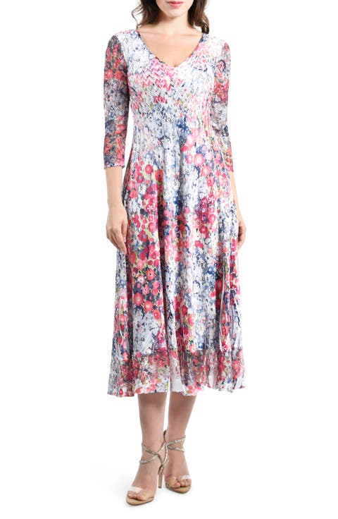 Floral Cocktail Midi Dress