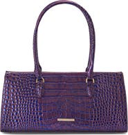 Brahmin Sophia Croc Embossed Leather Satchel