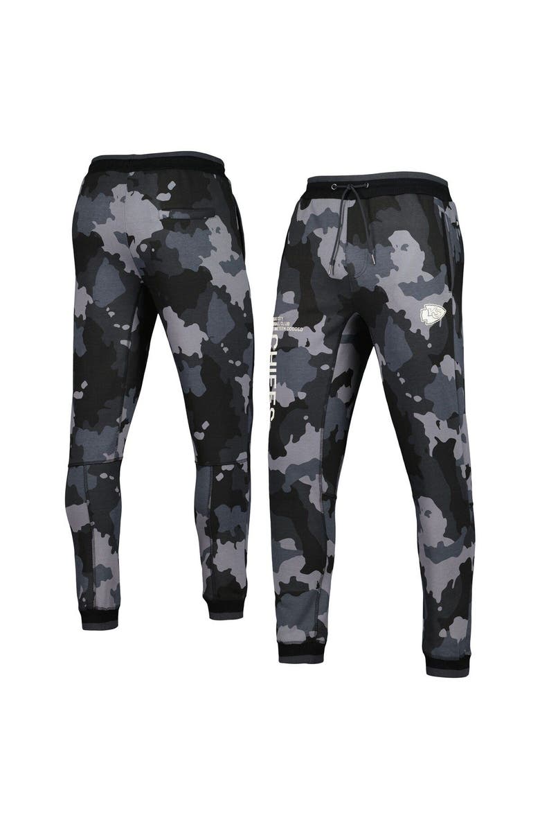 THE WILD COLLECTIVE Unisex The Wild Collective Black Kansas City Chiefs Camo Jogger Pants, Main, color, Black