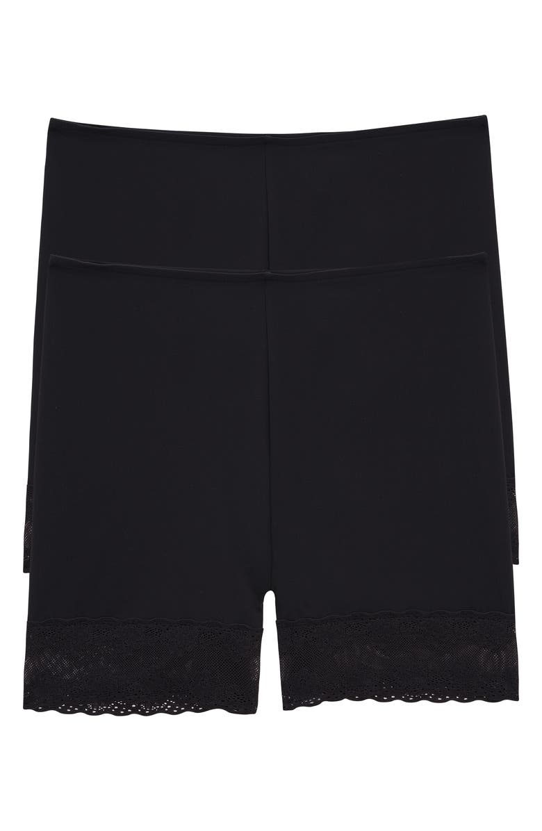 Natori Bliss Perfection 2-Pack Lace Trim Shorts, Alternate, color, 