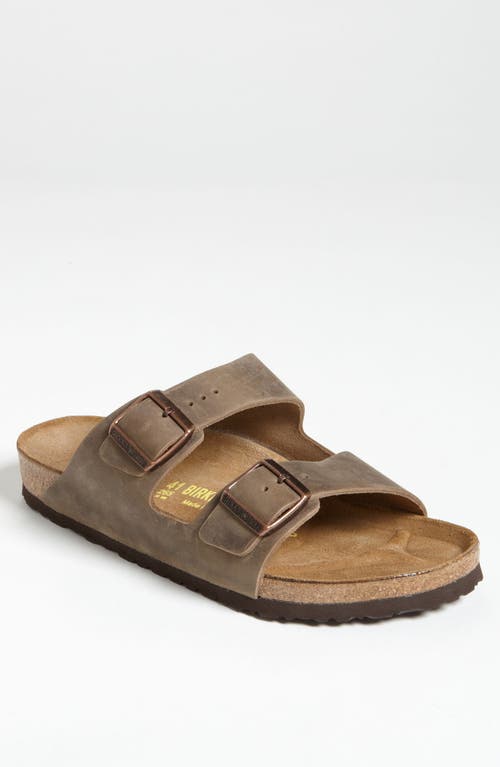 Birkenstock Arizona Soft Slide Sandal In Brown