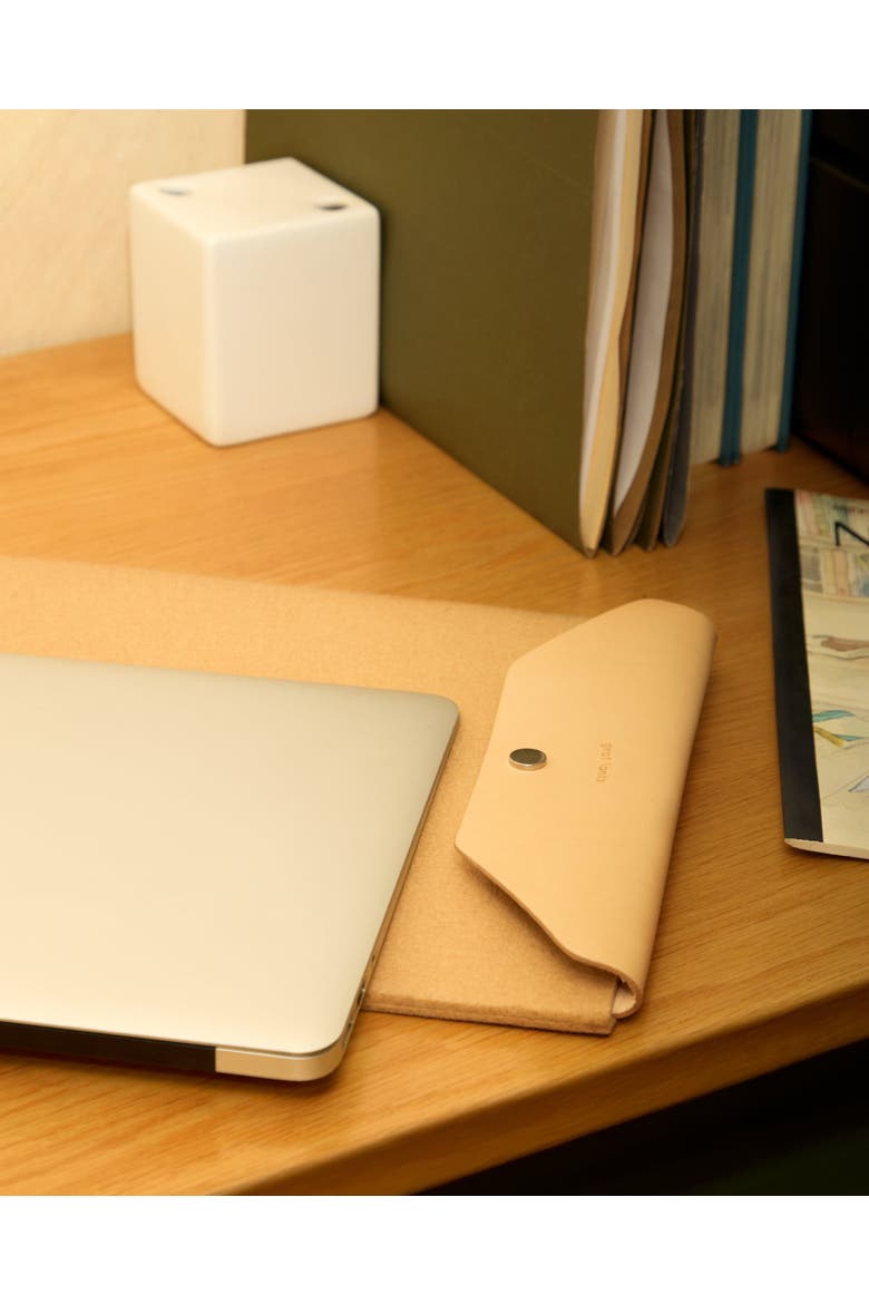 Merino Wool 16" Laptop Computer Sleeve, Alternate, color, Latte