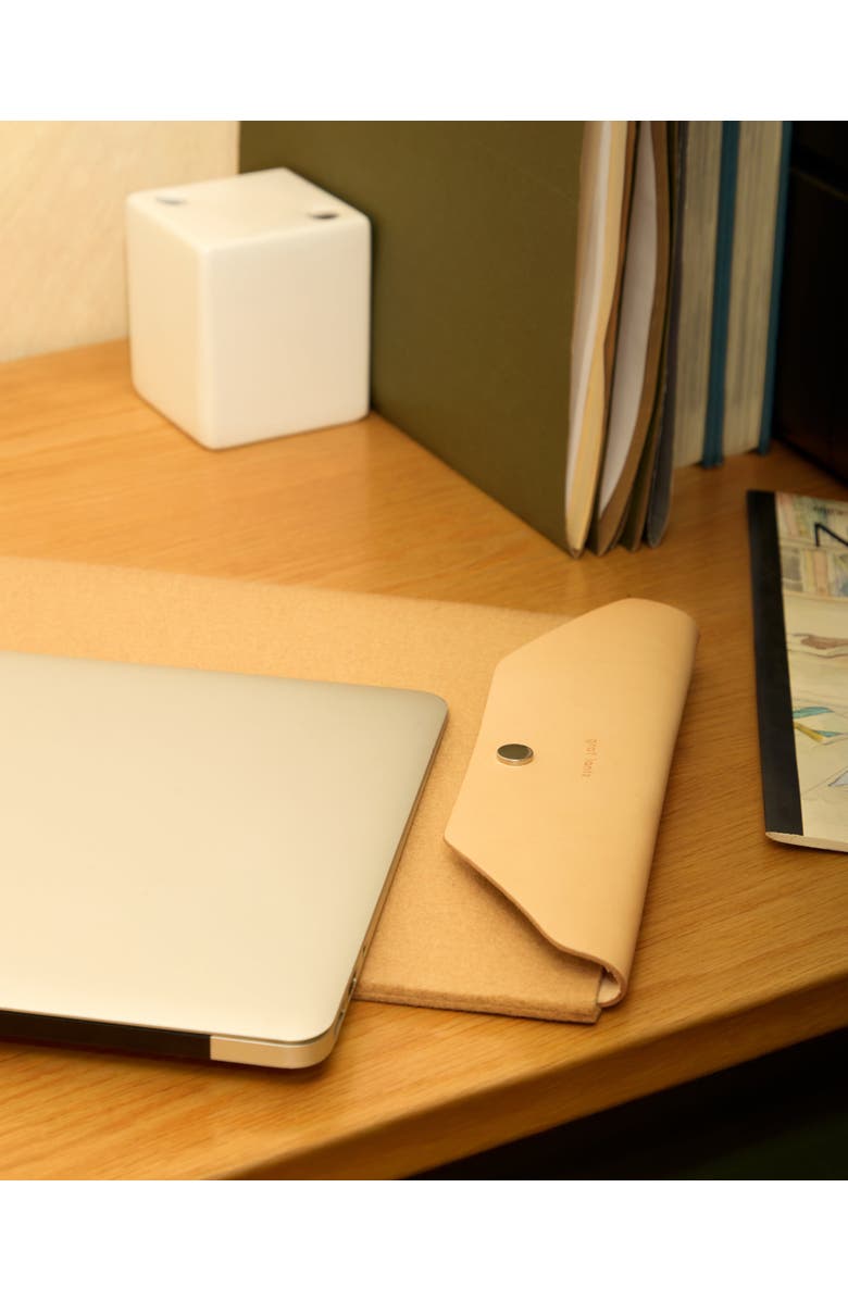 Graf Lantz Merino Wool 16" Laptop Computer Sleeve, Alternate, color, Latte