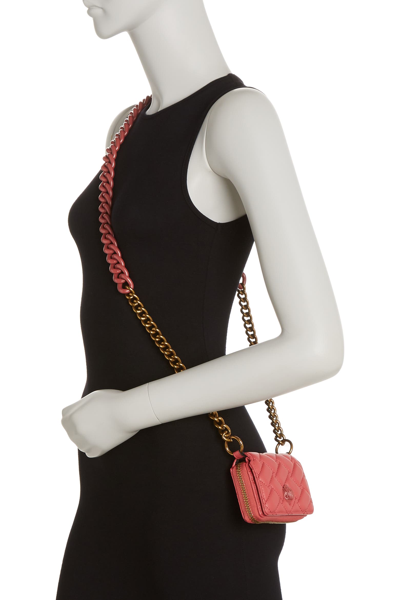 Chian Rack Kurt Geiger London Quited Leather Chain Wallet | Nordstromrack