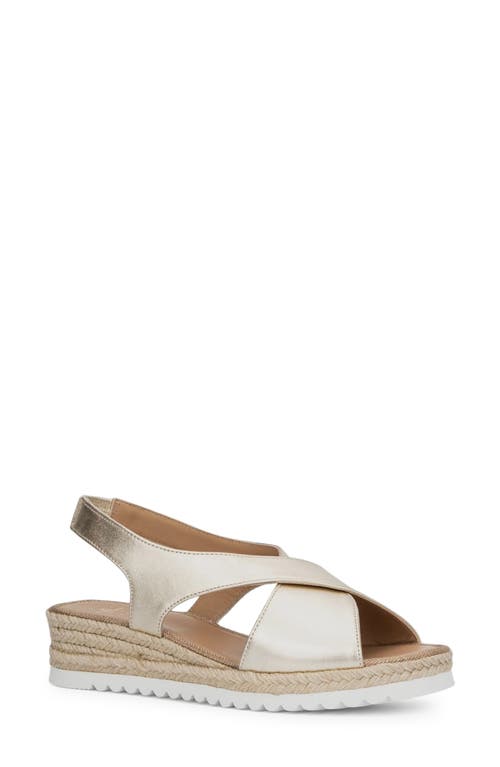 Aquatalia Adelina Crisscross Slingback Sandal in Platinum  product