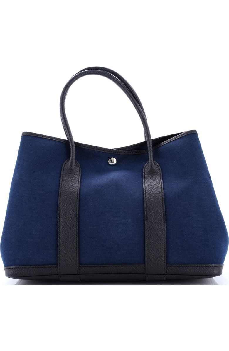 Pre-Owned Hermes Garden Party Tote Toile and Leather 36, Main, color,