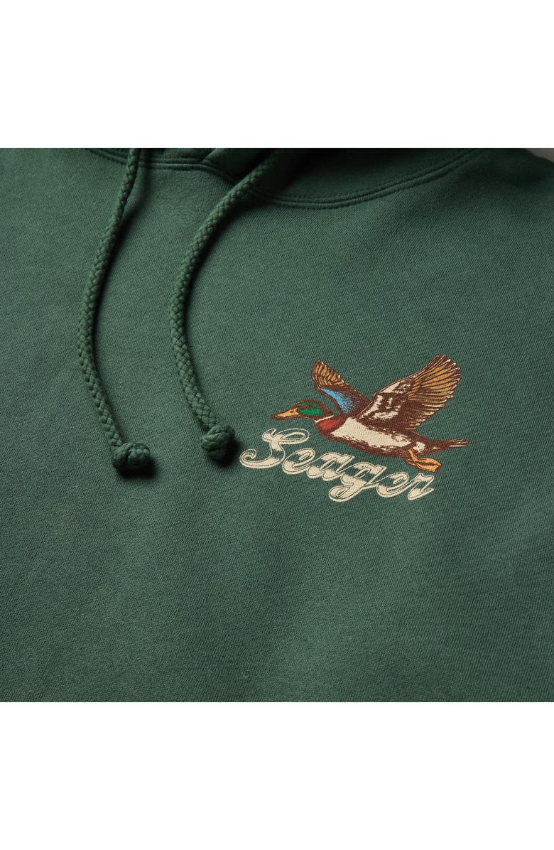 Seager Co Greenhead Cotton Blend Hoodie, Alternate, color, Alpine Green