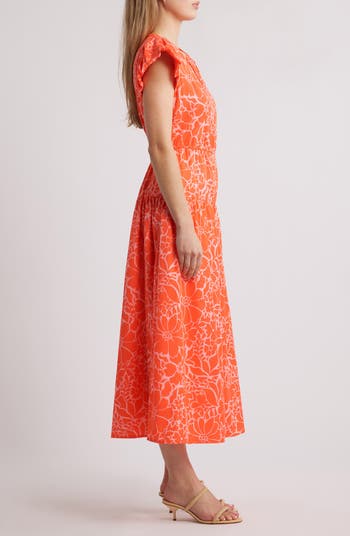 Floral Cotton Blend Dress