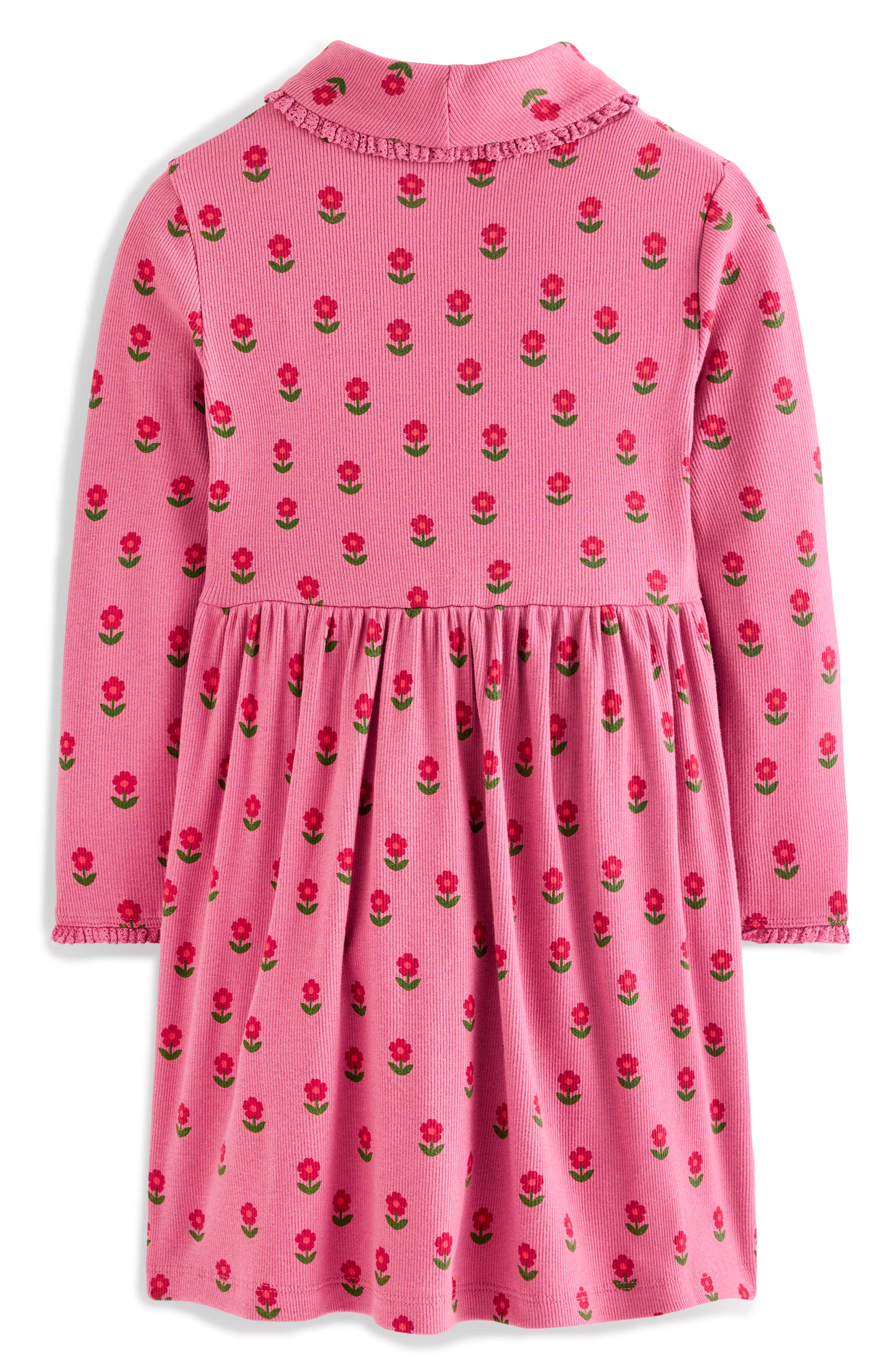 Mini Boden Kids' High Neck Ribbed Dress | Nordstrom