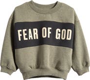Fear of God Essentials Kids' Relaxed Paneled Cropped Sweatshirt