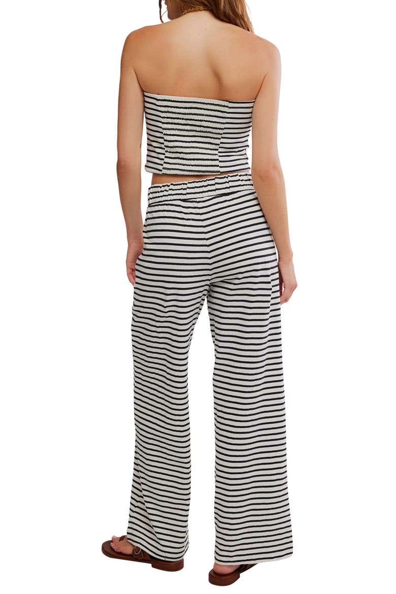 Sailor Tube Top & Wide Leg Pants Set, Alternate, color, IVORY COMBO
