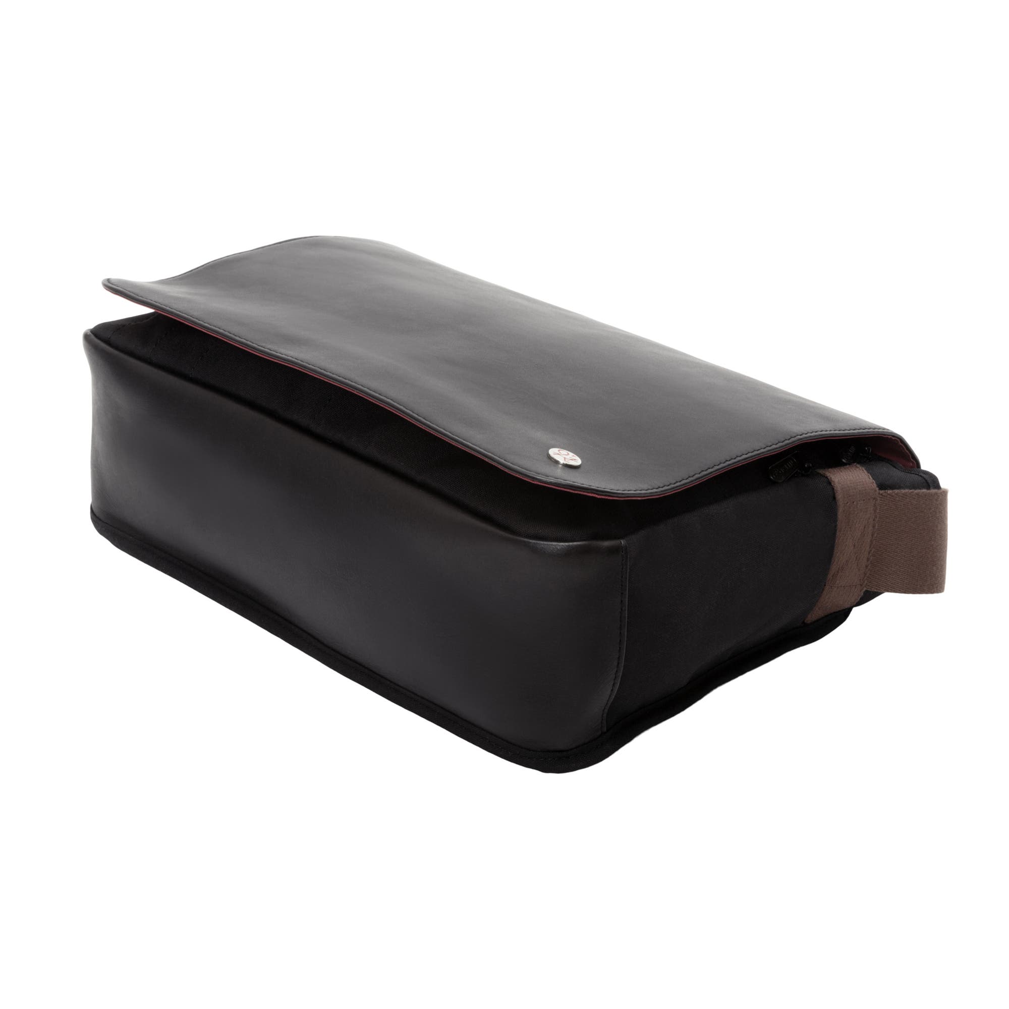 Manhattan Portage Waxed Nylon Sheridan Messenger Bag, Alternate, color, Black