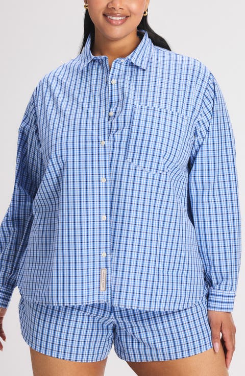 Kickback Casuals Pajama Button-Up Shirt