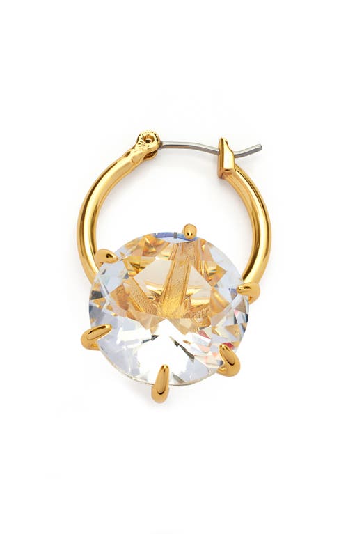 Kleinfeld Crystal Ring Drop Hoop Earrings