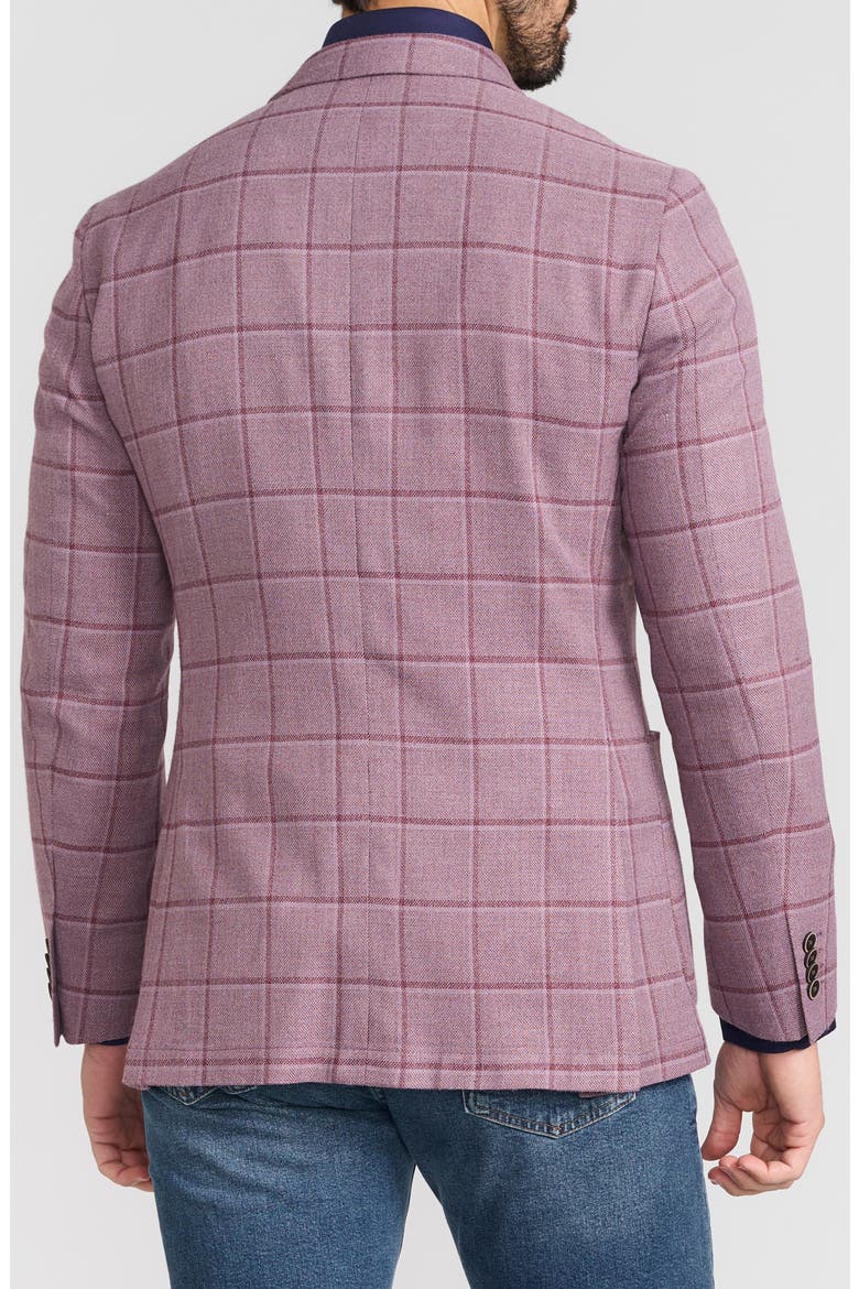 Windowpane Sport Coat, Alternate, color, LAVENDER
