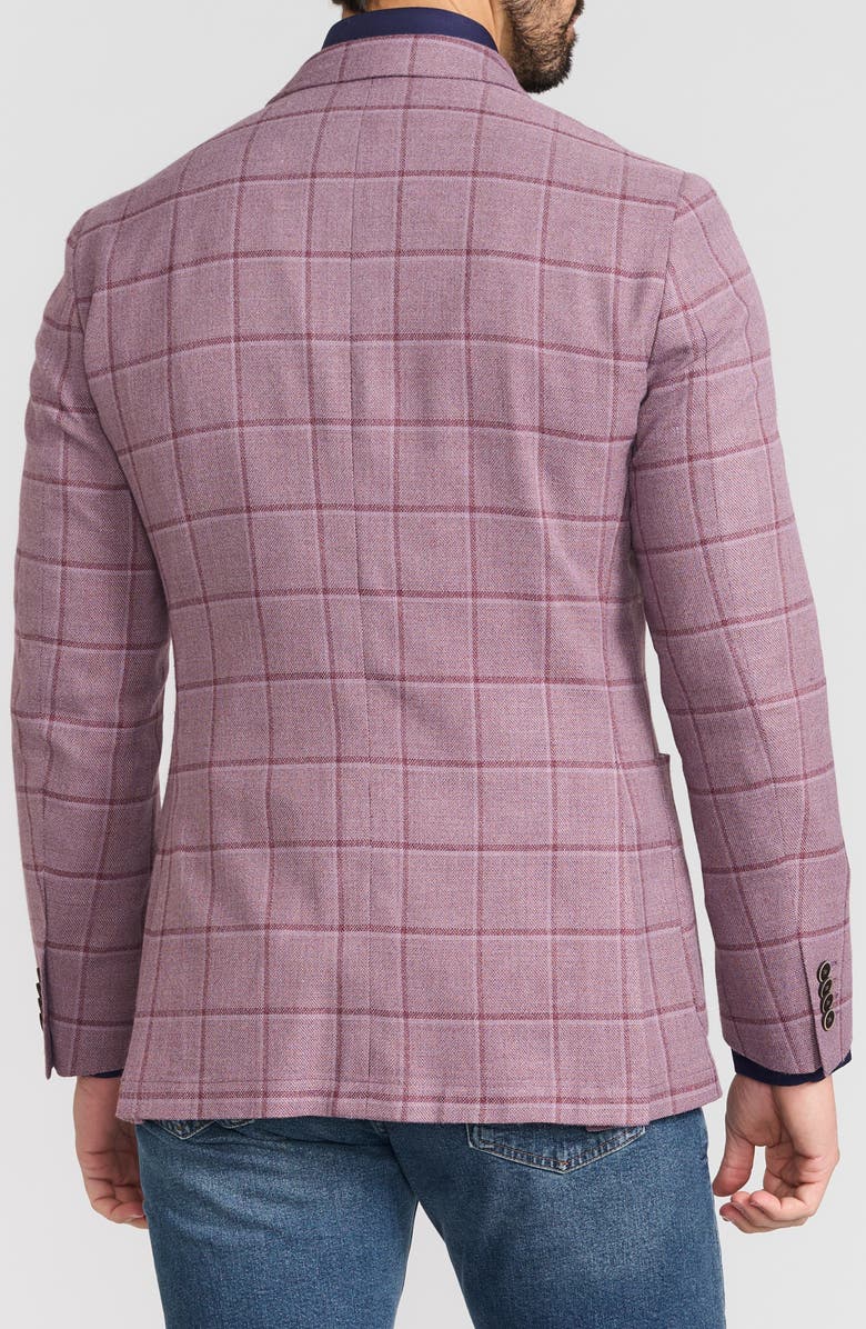Ibiza Windowpane Sport Coat, Alternate, color, Lavender