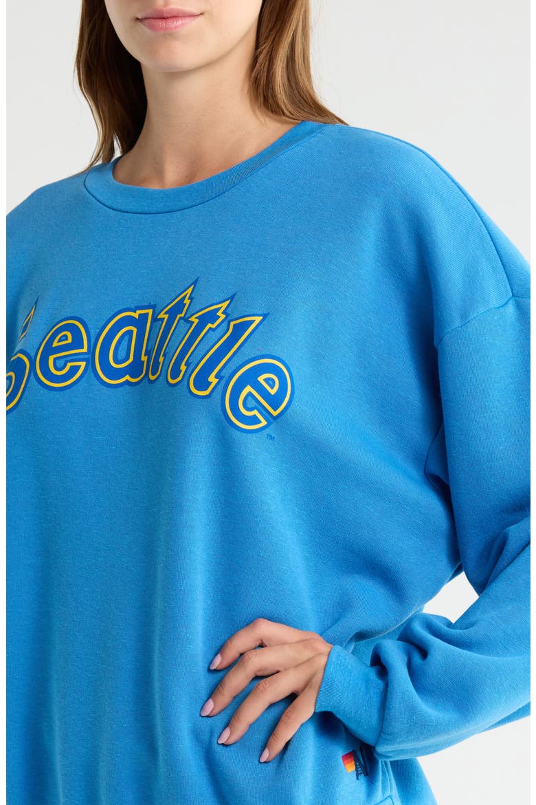 Seattle Graphic Sweatshirt, Alternate, color, COBALT