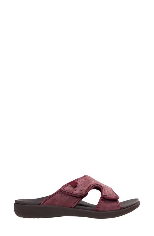 Revitalign Kholo Fresca Slide Sandal In Mulberry