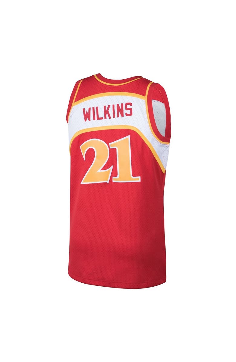 Mitchell & Ness Men's Mitchell & Ness Dominique Wilkins Red Atlanta Hawks 1986-87 Hardwood Classics Swingman Jersey, Alternate, color, Red