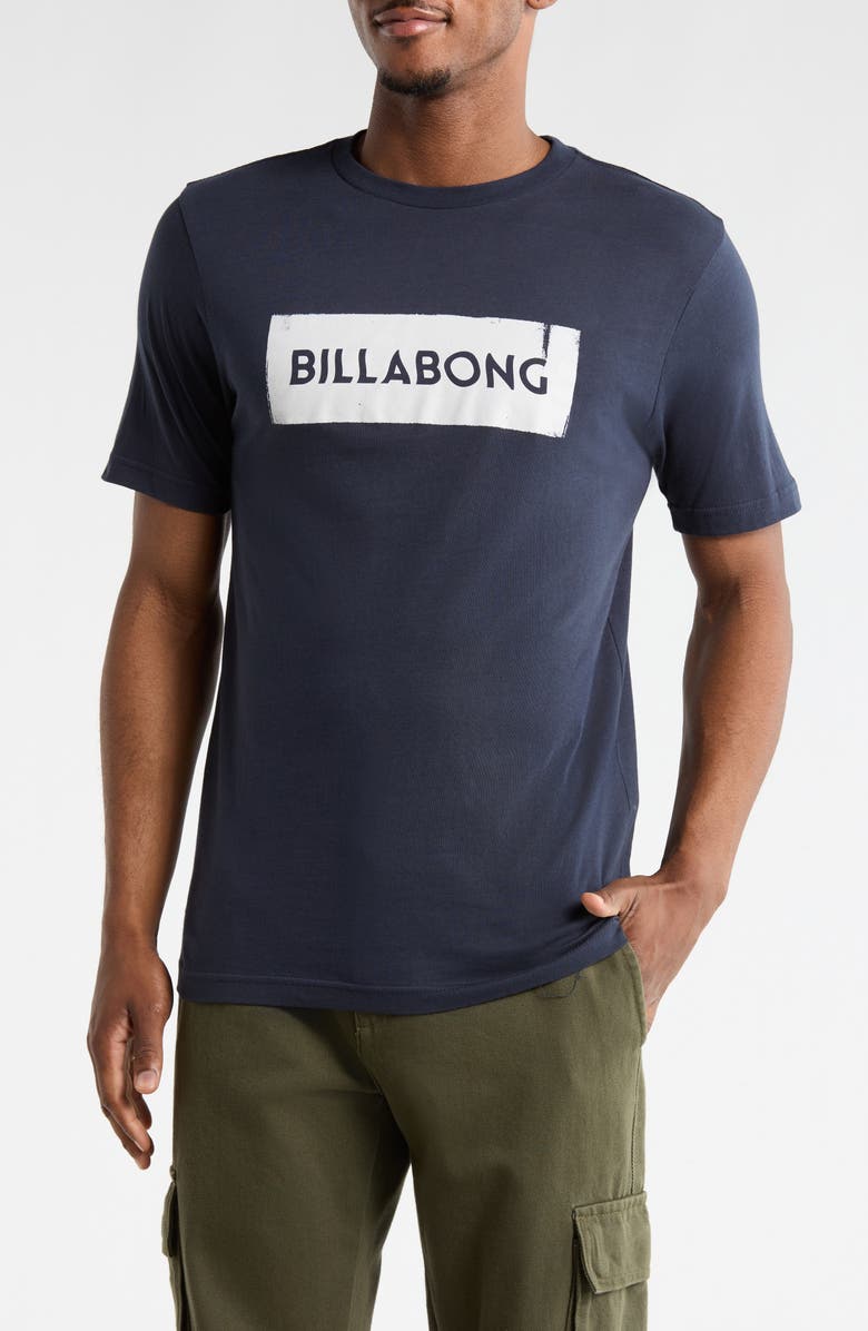 Billabong Static Block Cotton Graphic T-Shirt, Main, color, Navy