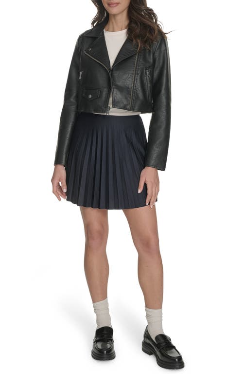 Levi's Crop Faux Leather Moto Jacket