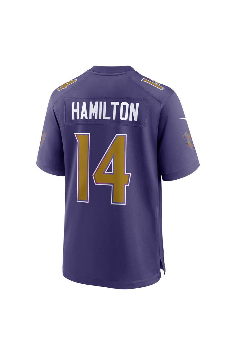 Men's Nike Kyle Hamilton Purple Baltimore Ravens Alternate Game Jersey, Alternate, color, Purple