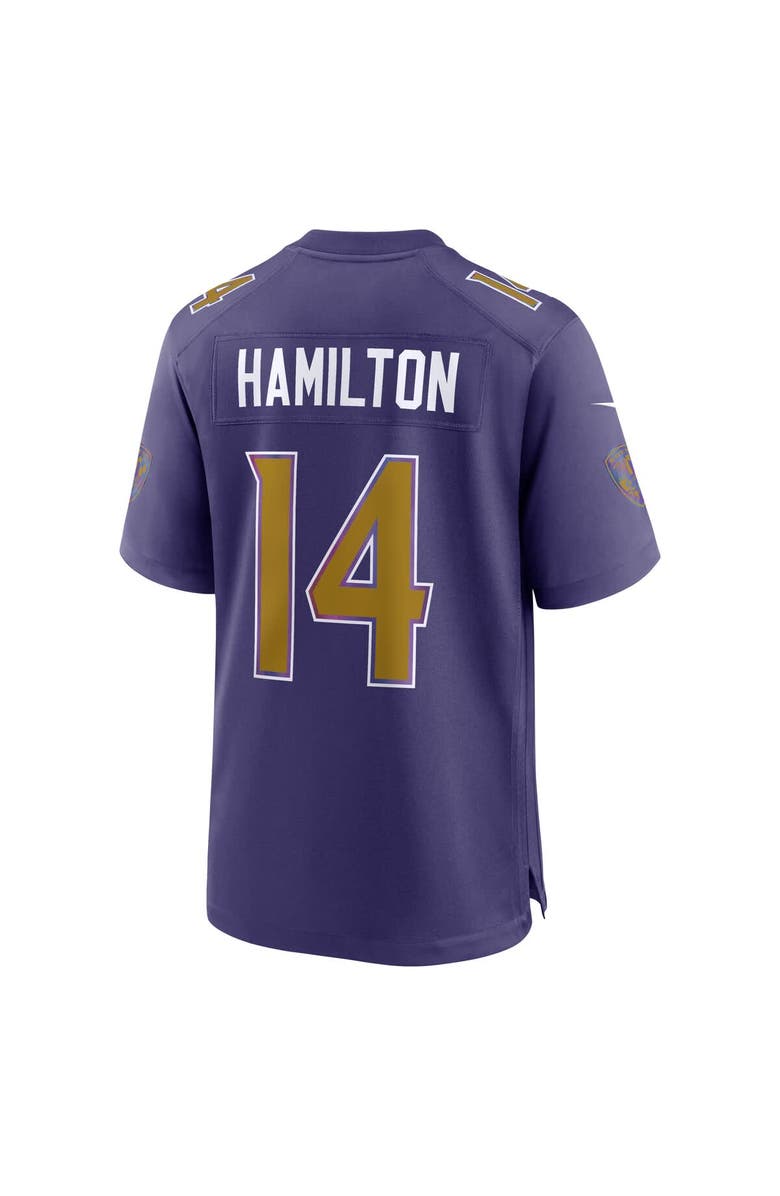 Nike Men's Nike Kyle Hamilton Purple Baltimore Ravens Alternate Game Jersey, Alternate, color, Purple