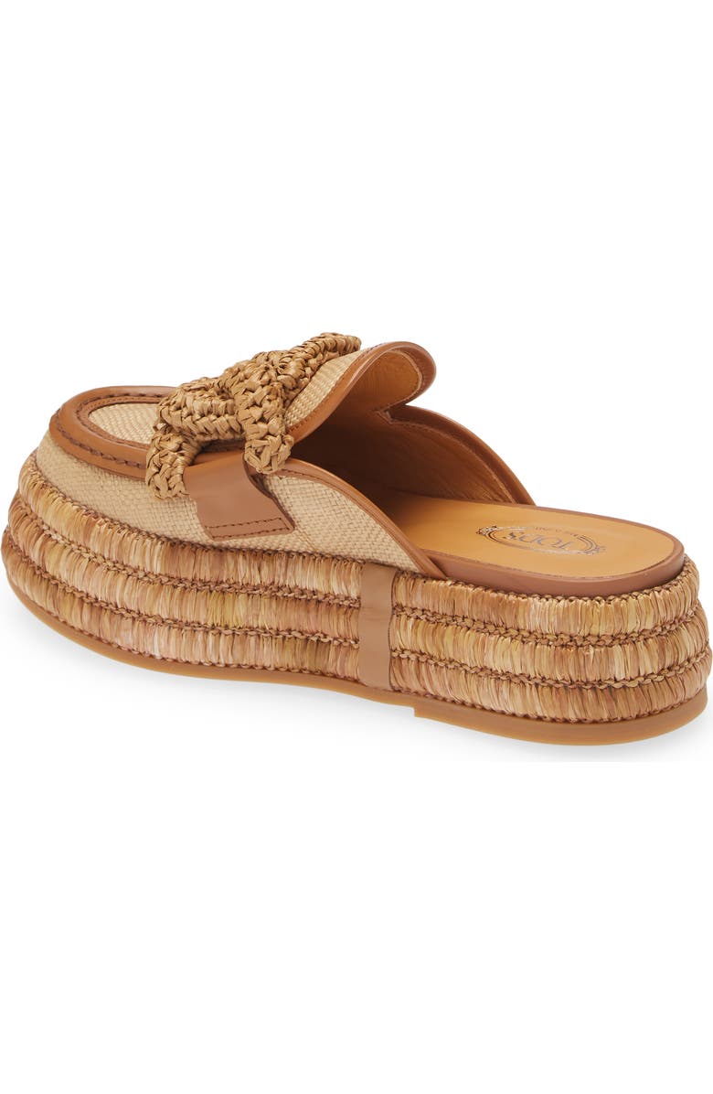 Tod's Kate Raffia Platform Mule, Alternate, color,