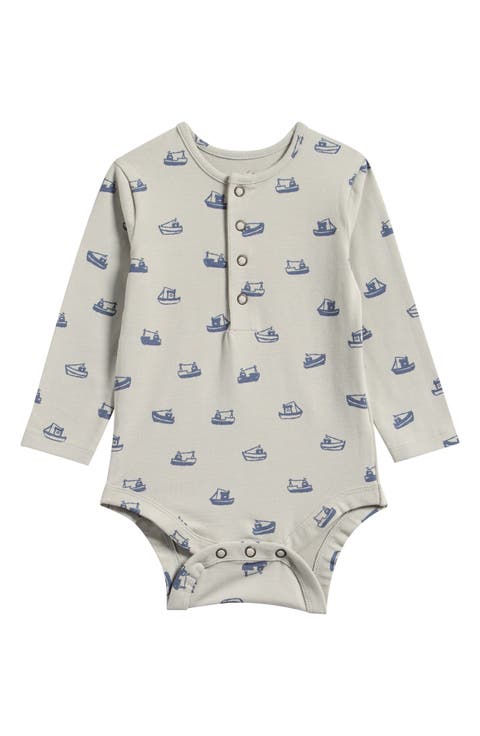 Essentials Long Sleeve Organic Cotton Bodysuit