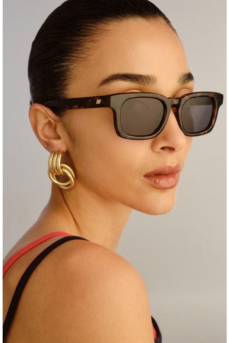 Iceman 52mm Square Sunglasses, Alternate, color, TOKYO TORT / SMOKE MONO