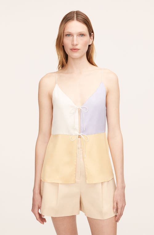 REBECCA TAYLOR REBECCA TAYLOR COLOR-BLOCKED TWILL CAMISOLE 