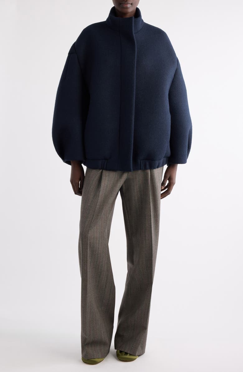 Dries Van Noten Voles Oversize Wool Jacket, Alternate, color, Navy