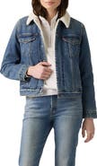 Levi's Original Faux Shearling Lined Denim Trucker Jacket