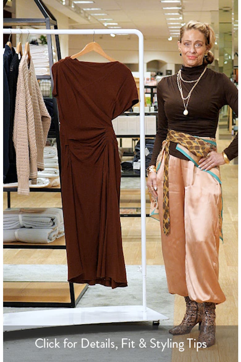 Dena Ruched Off the Shoulder Gown video