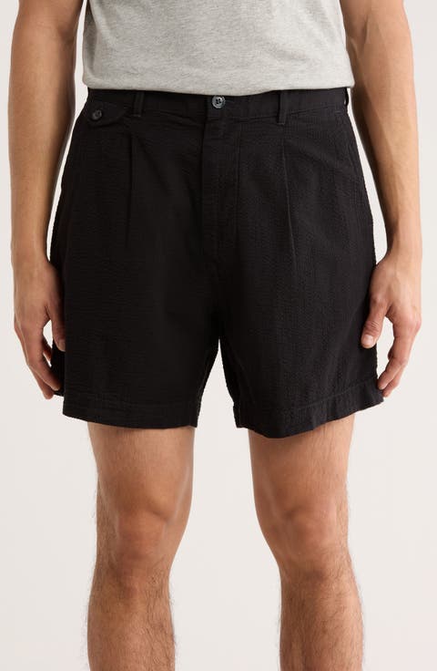 Lightweight Seersucker Cotton Shorts