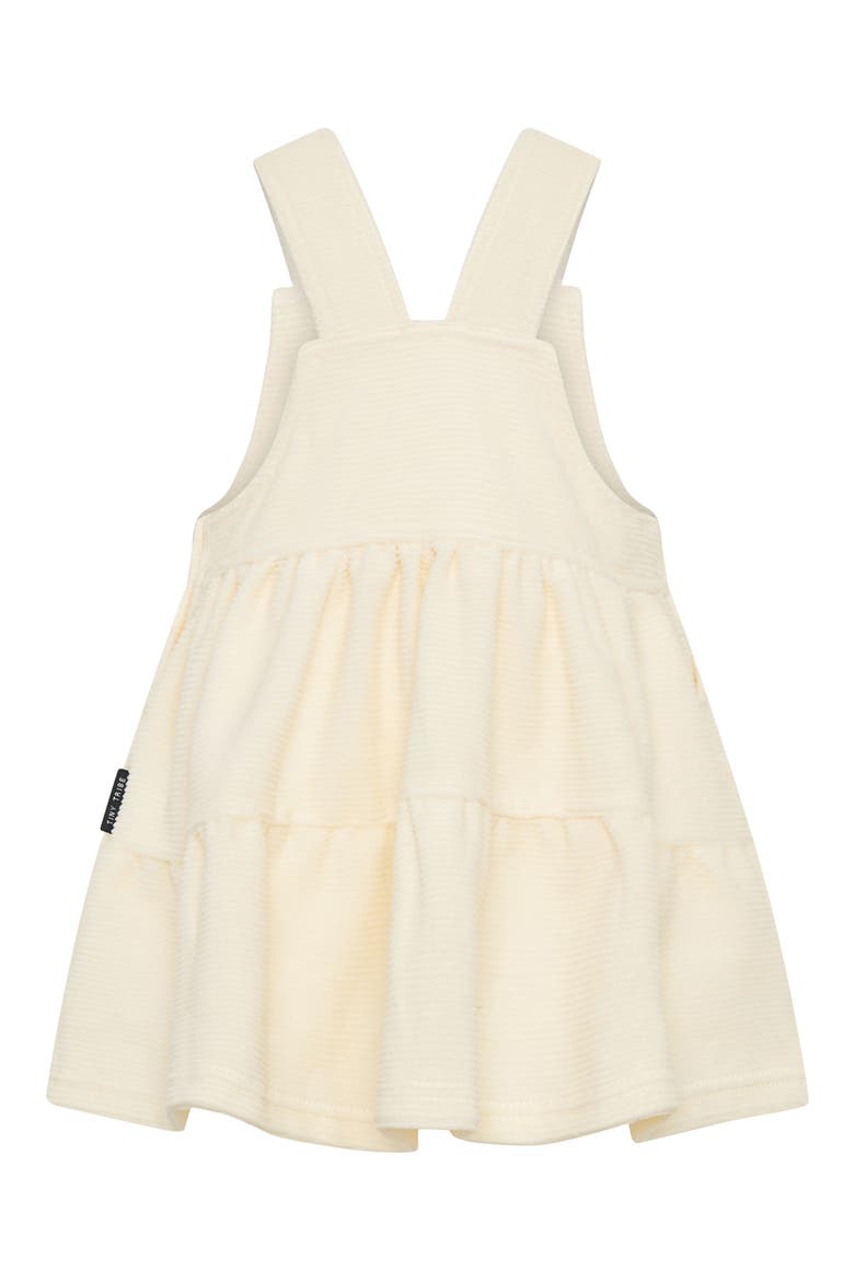 Waterfall Tiered Overall Dress, Alternate, color, CREAM