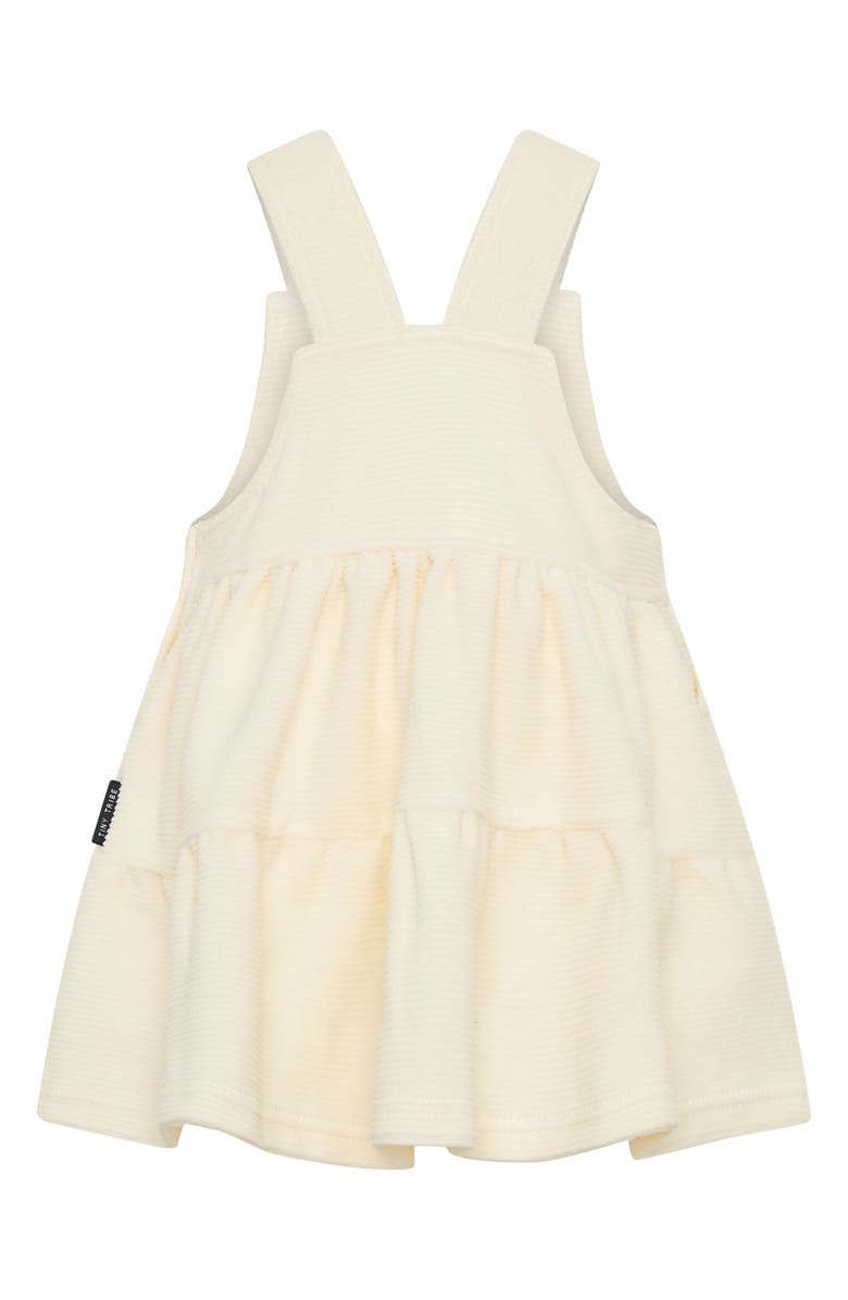 TINY TRIBE Waterfall Tiered Overall Dress, Alternate, color, Cream