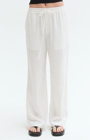 CRESCENT Easy Wear Linen Blend Pants