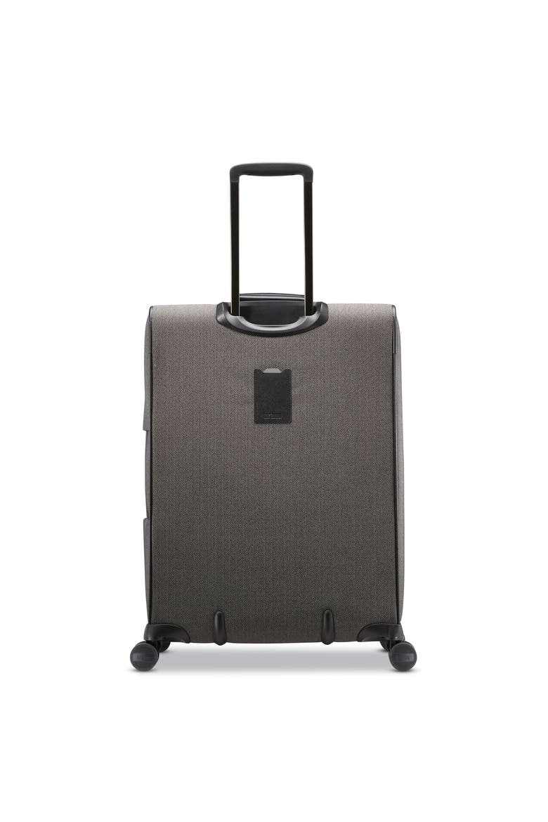 Herringbone Deluxe Journey Expandable 26" Medium Checked Spinner Luggage, Alternate, color, Black Herringbone