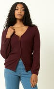 Single Stitch Cable Knit Cardigan