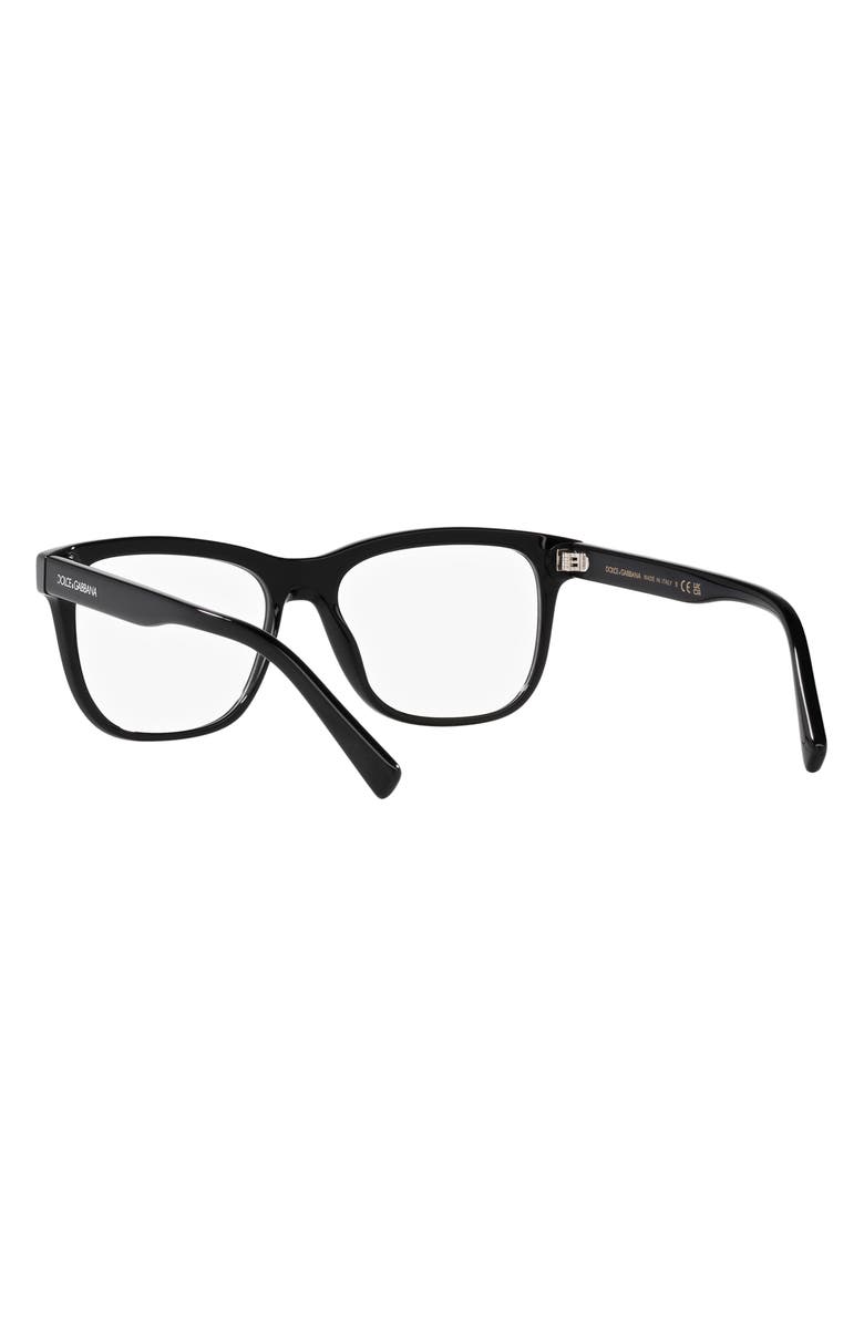 Dolce&Gabbana 51mm Rectangular Optical Glasses, Alternate, color, 