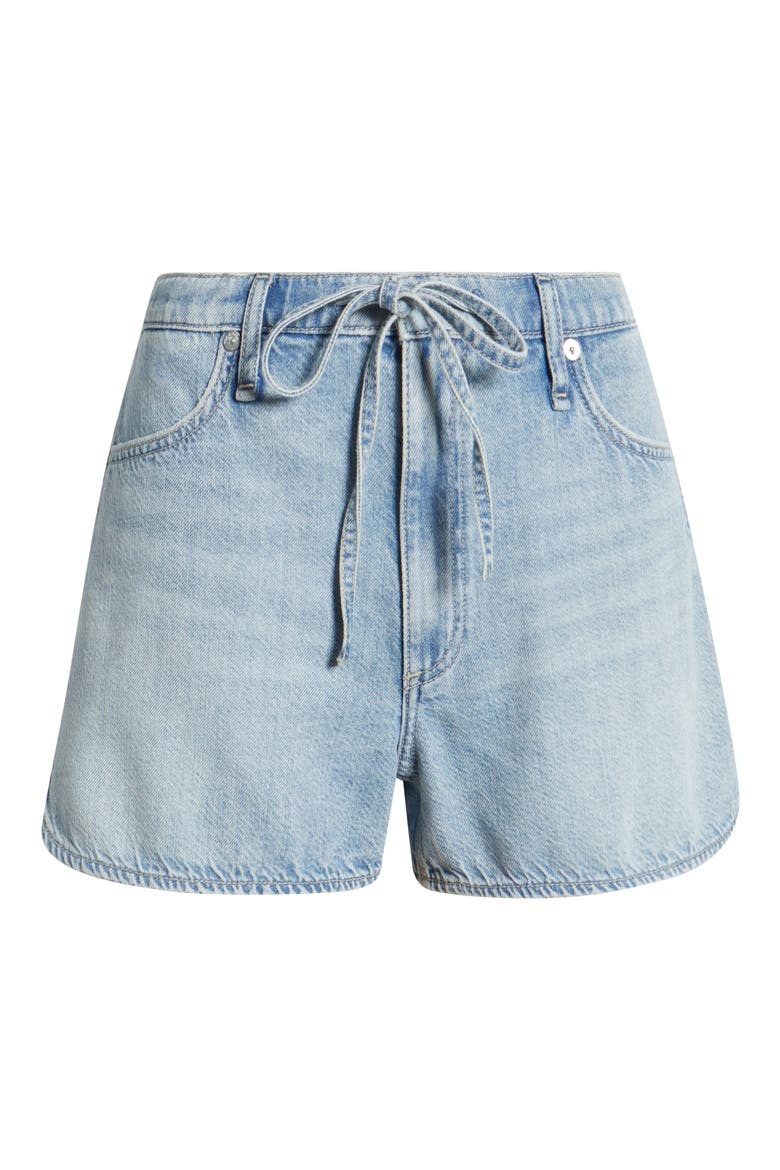Nolan Drawstring Denim Shorts, Alternate, color, ASBRY