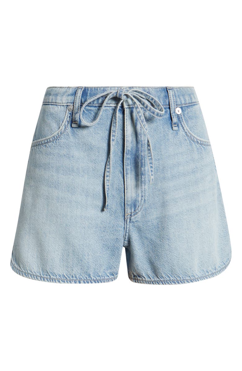 rag & bone Nolan Drawstring Denim Shorts, Alternate, color, Asbry