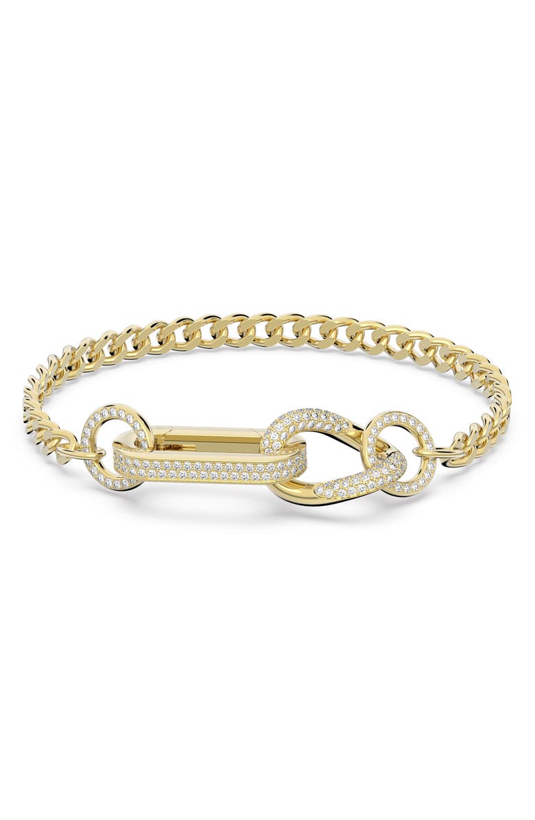 Swarovski Dextera Pavé Swarovski Crystal Chain Bracelet, Main, color, 