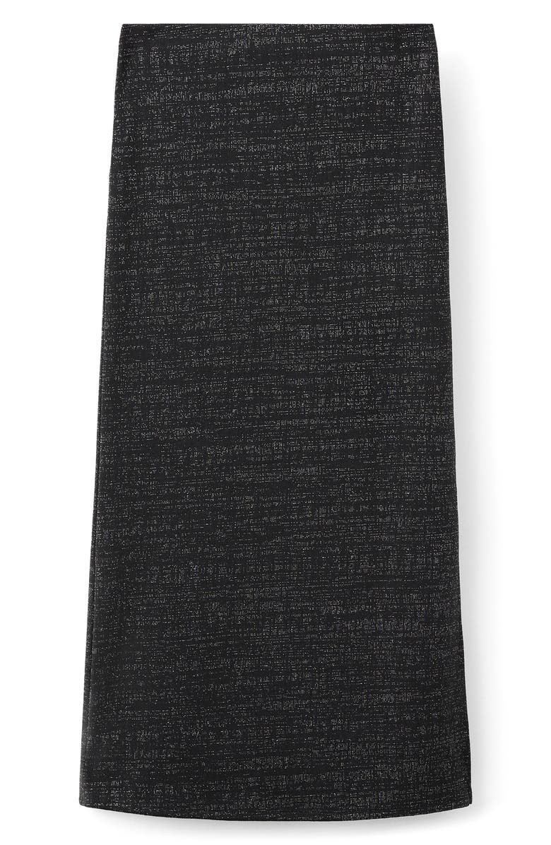 MANGO TEEN Metallic Maxi Skirt, Main, color, Black